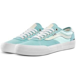 Vans Pro Skate Shoes Teal Suede Lace Up Men's Size 4.5